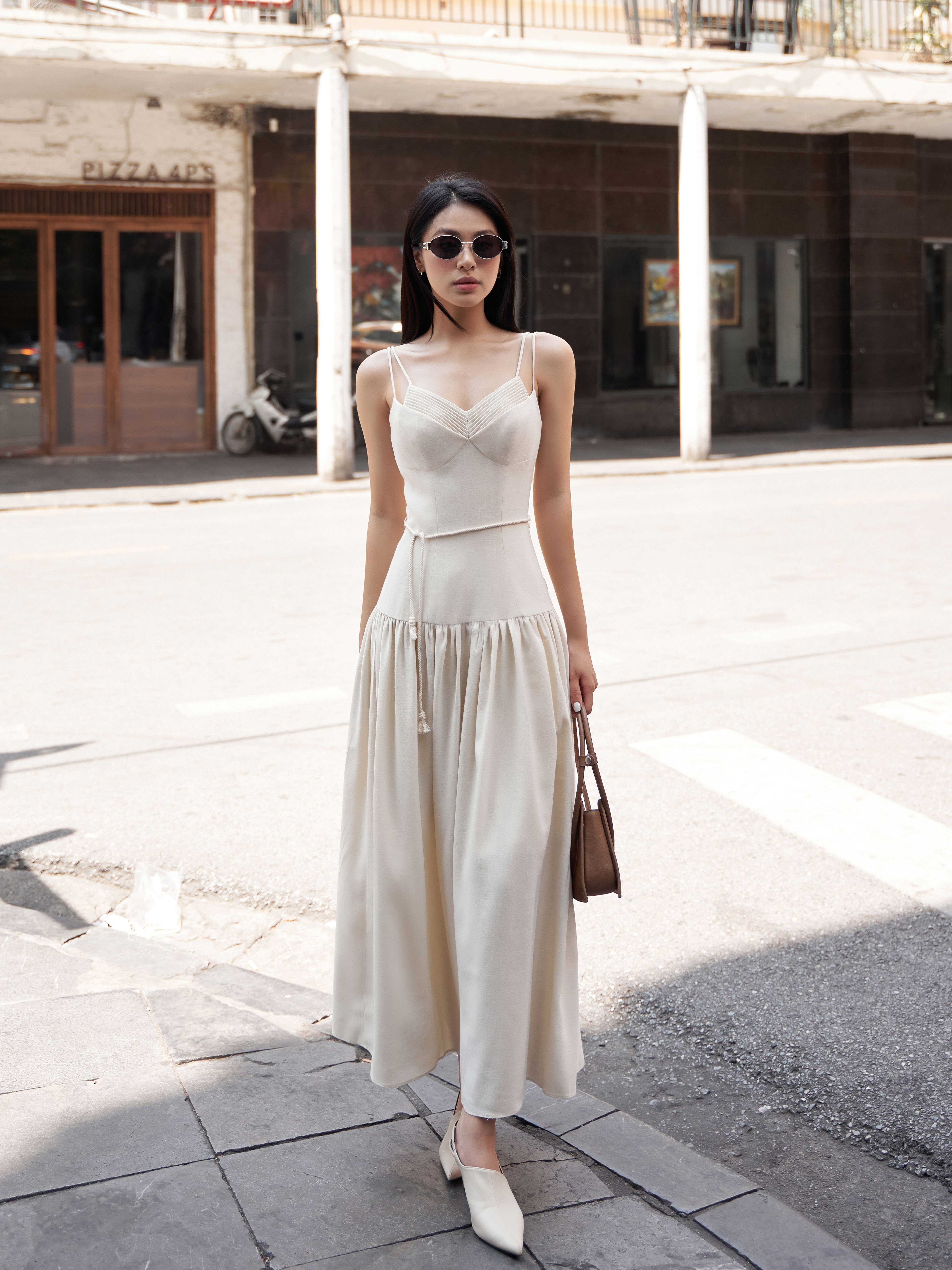 Váy 2 dây 2 tầng cúp ngực